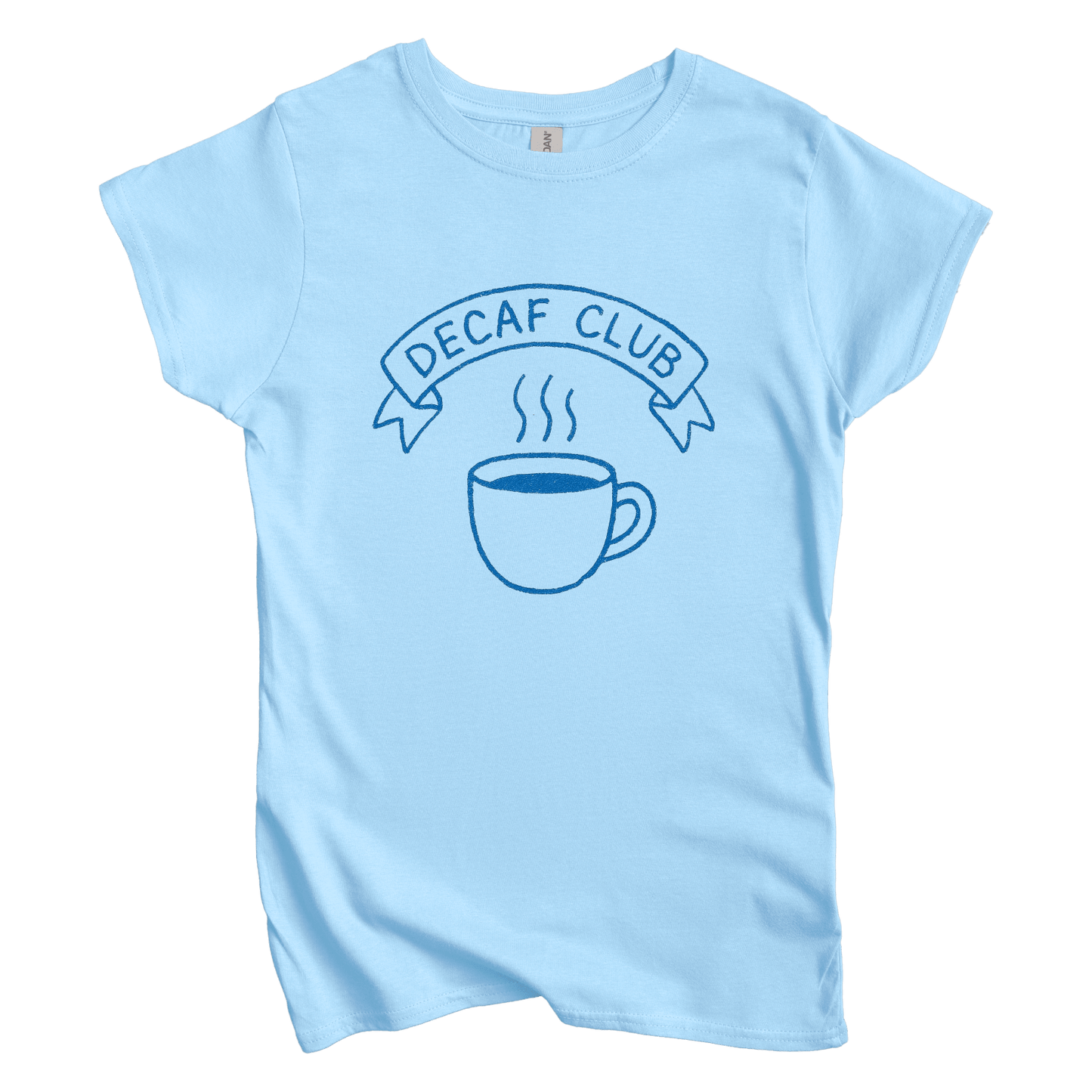 T-Shirt S / Light Blue Decaf Club Women's Tee