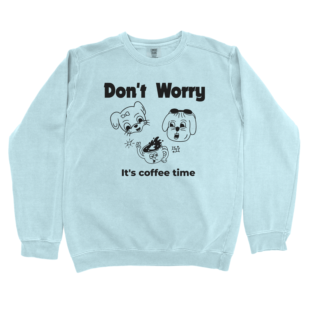 T-Shirts Chambray / S Don't Worry: Sae Karepe Sweatshirt