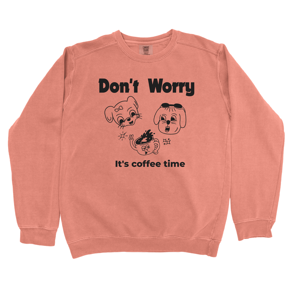 T-Shirts Terracotta / S Don't Worry: Sae Karepe Sweatshirt