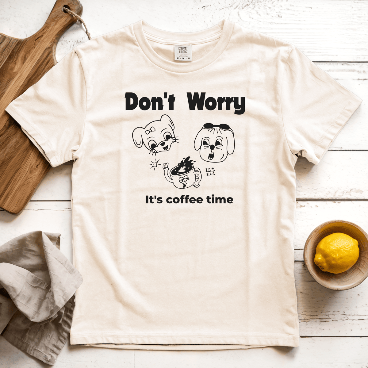 T-Shirts Ivory / S Don't Worry: Sae Karepe