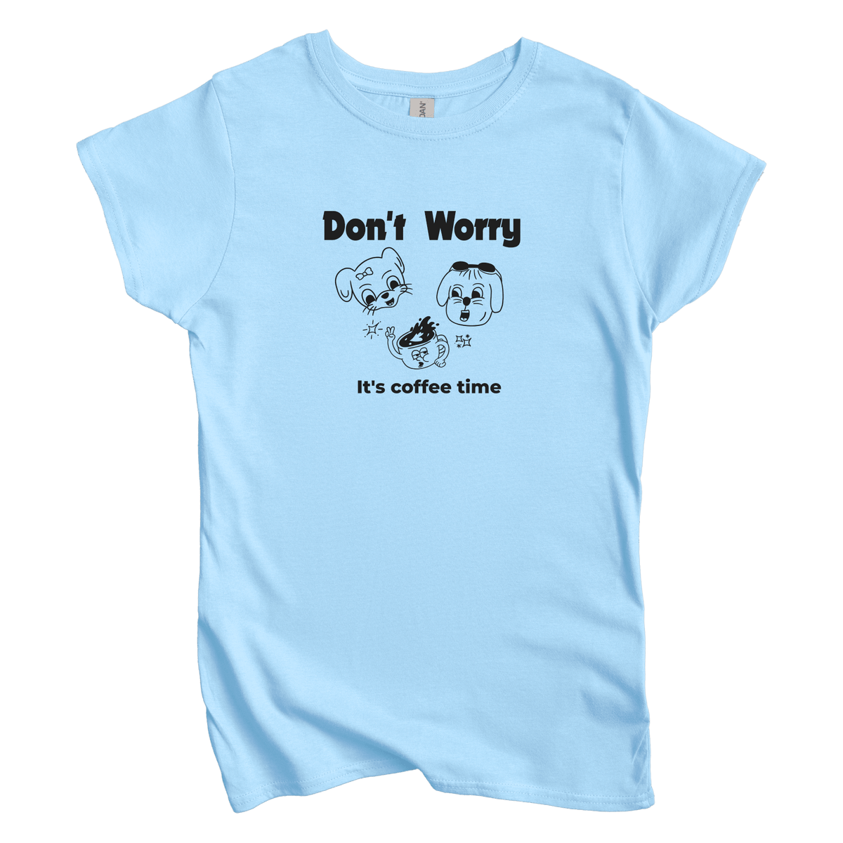 T-Shirt S / Light Blue Don't Worry: Sae Karepe Women's Tee