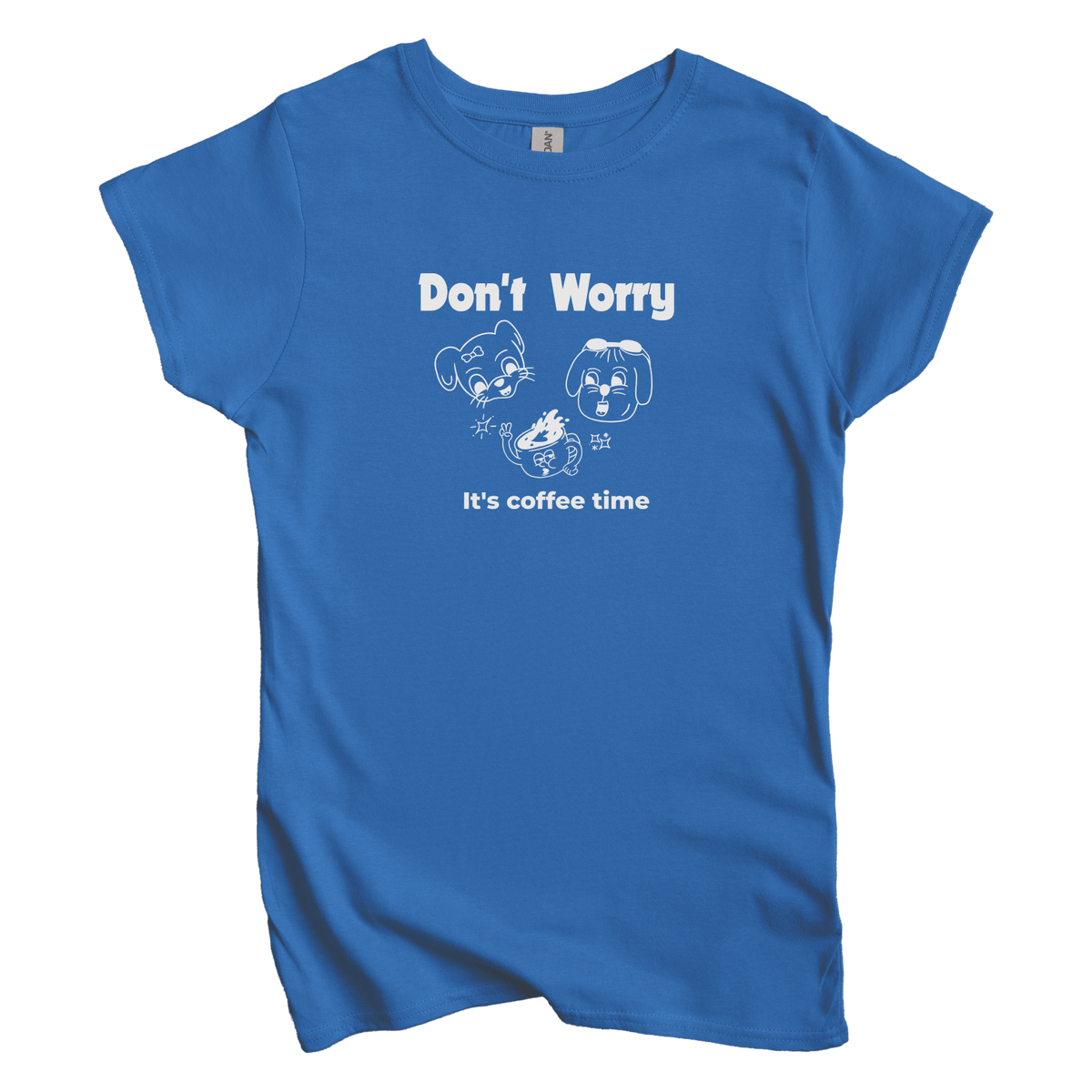 T-Shirt S / Royal Don't Worry: Sae Karepe Women's Tee