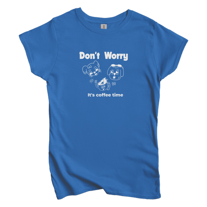 T-Shirt S / Royal Don't Worry: Sae Karepe Women's Tee
