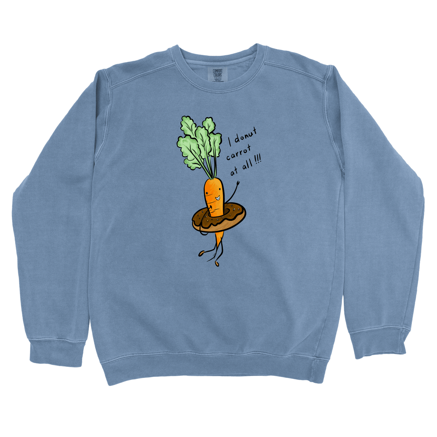 Sweatshirt Blue Jean / S Donut Carrot: Micro Barbi Sweatshirt