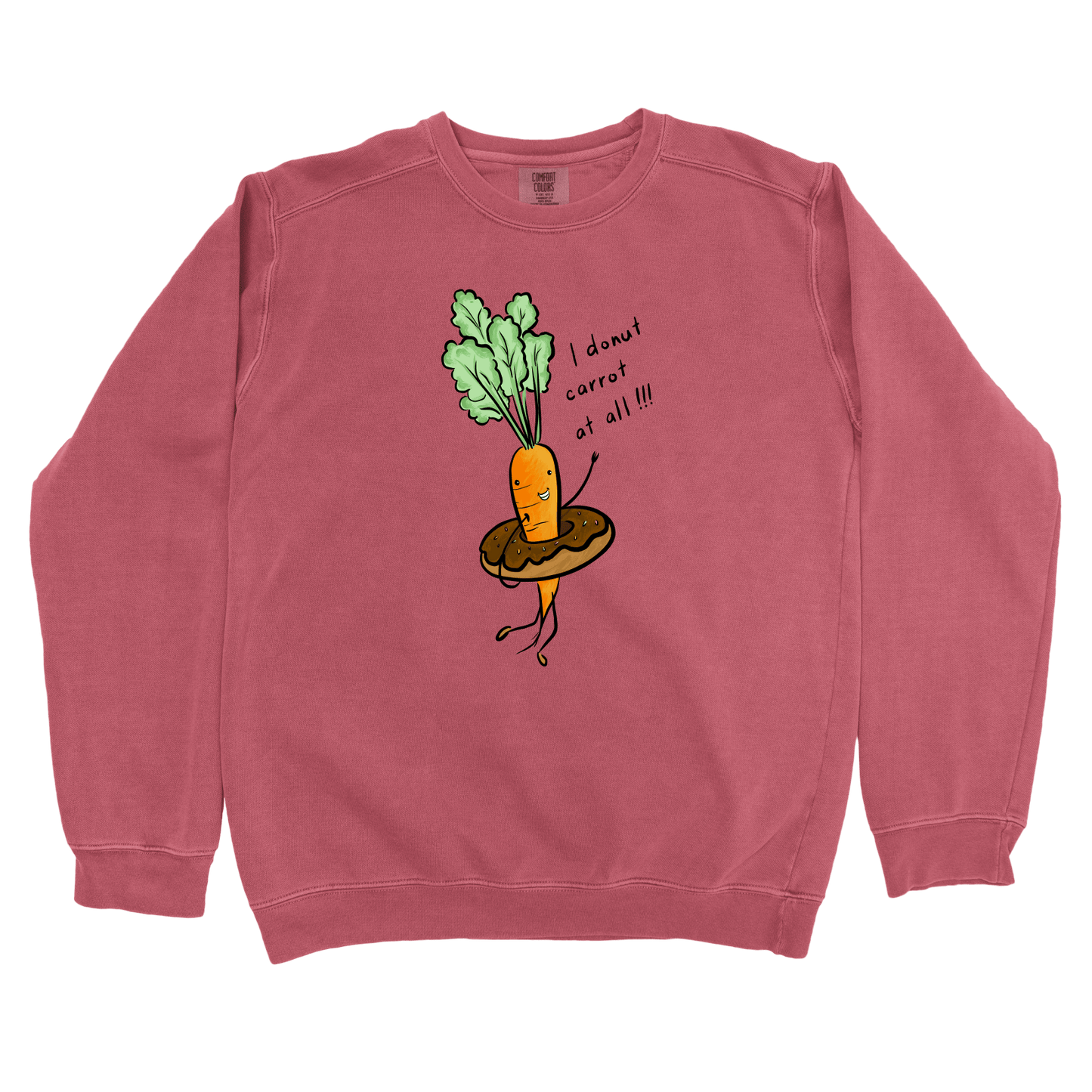 Sweatshirt Crimson / S Donut Carrot: Micro Barbi Sweatshirt