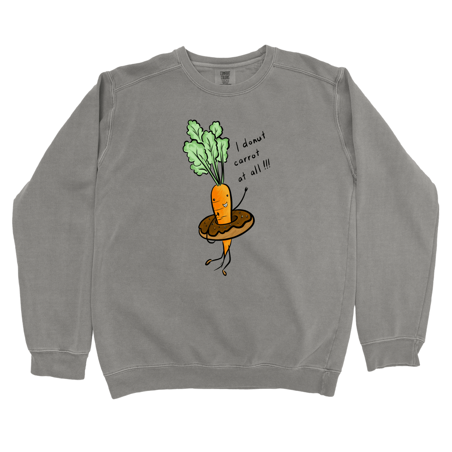 Sweatshirt Grey / S Donut Carrot: Micro Barbi Sweatshirt