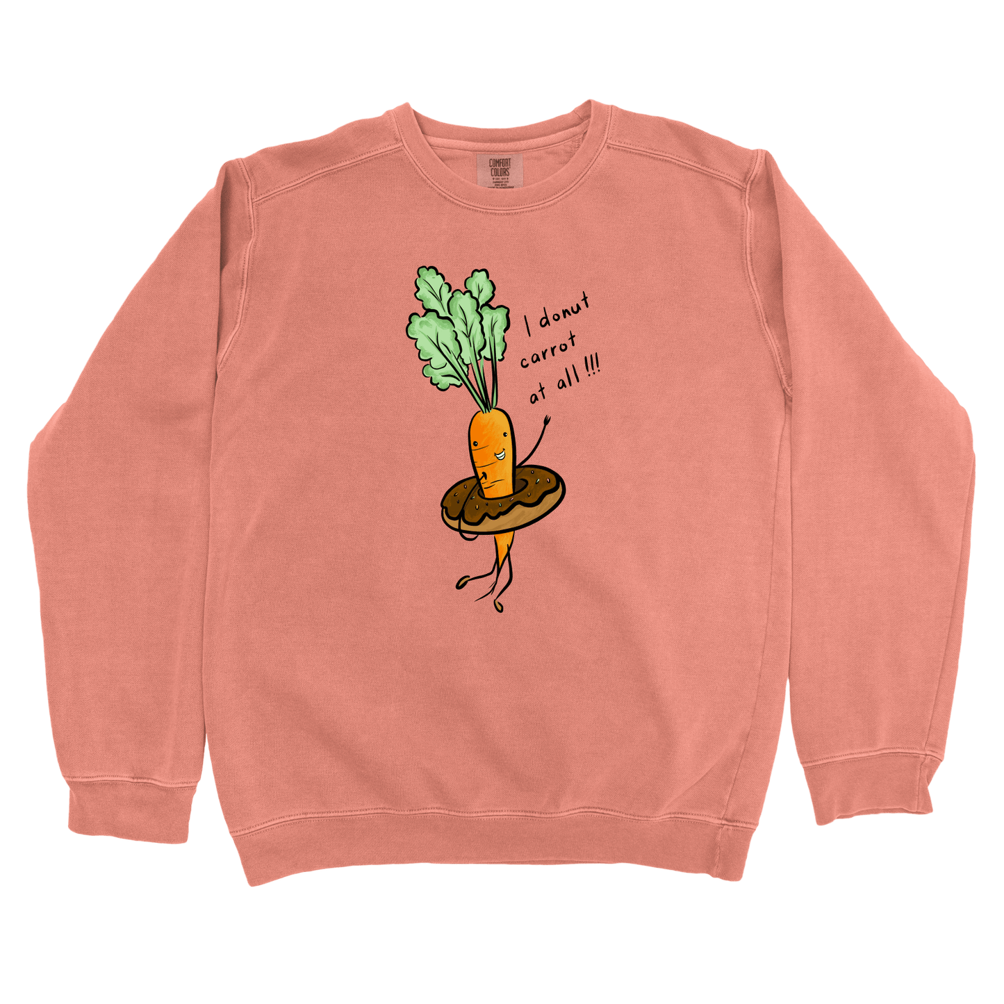 Sweatshirt Terracotta / S Donut Carrot: Micro Barbi Sweatshirt