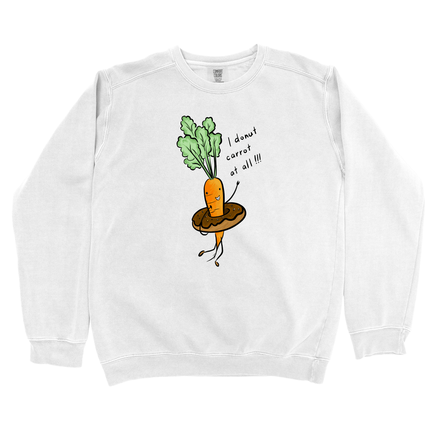 Sweatshirt White / S Donut Carrot: Micro Barbi Sweatshirt