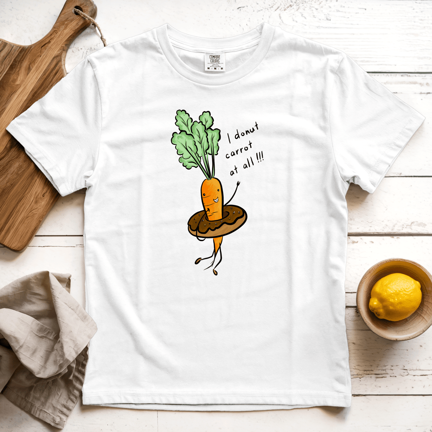 T-Shirt White / S Donut Carrot: Micro Barbi