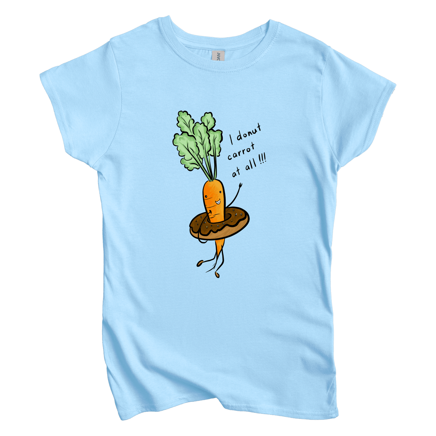 T-Shirt S / Light Blue Donut Carrot: Micro Barbi Women's Tee
