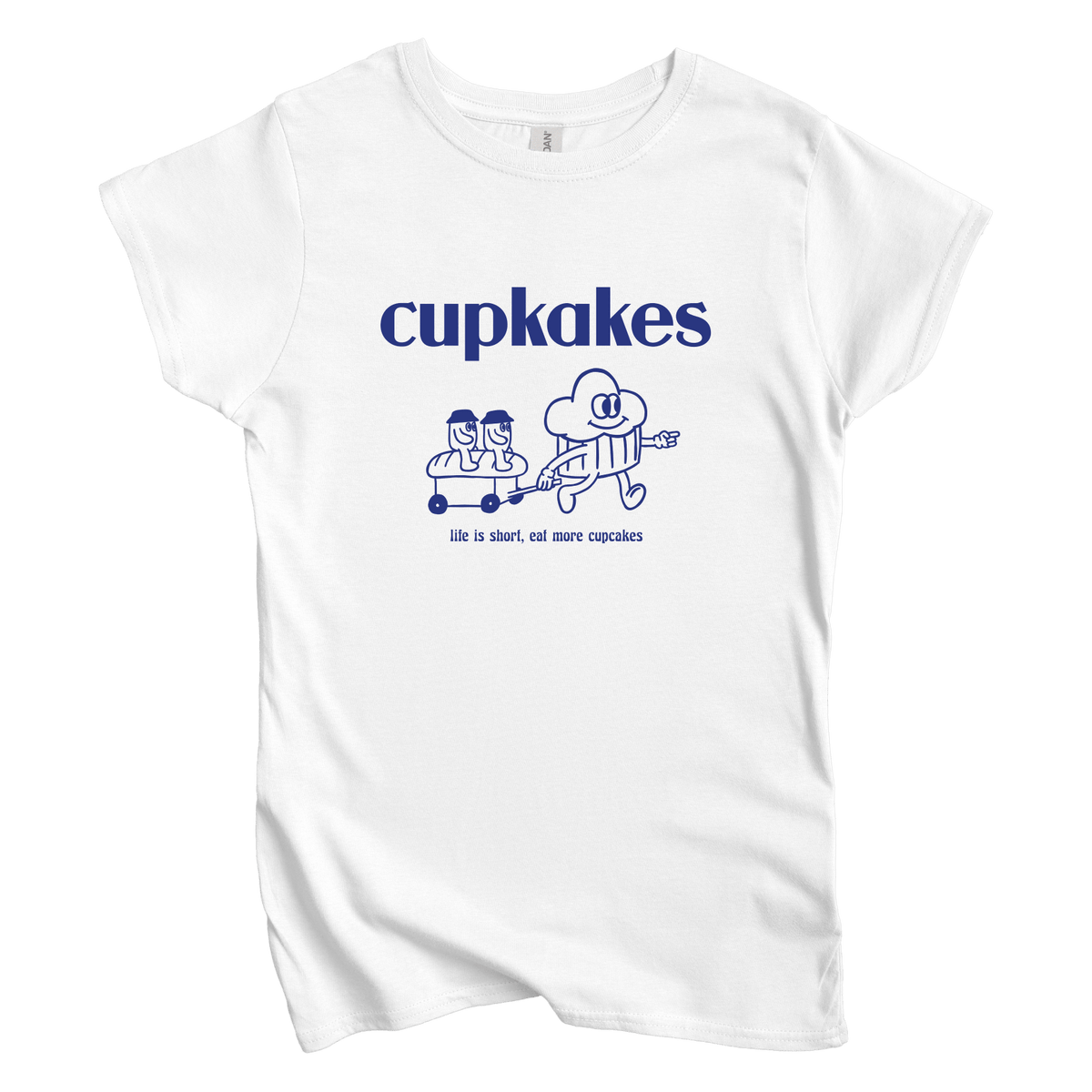 T-Shirts S / White Eat More Cupcakes: Sae Karepe Women's Tee