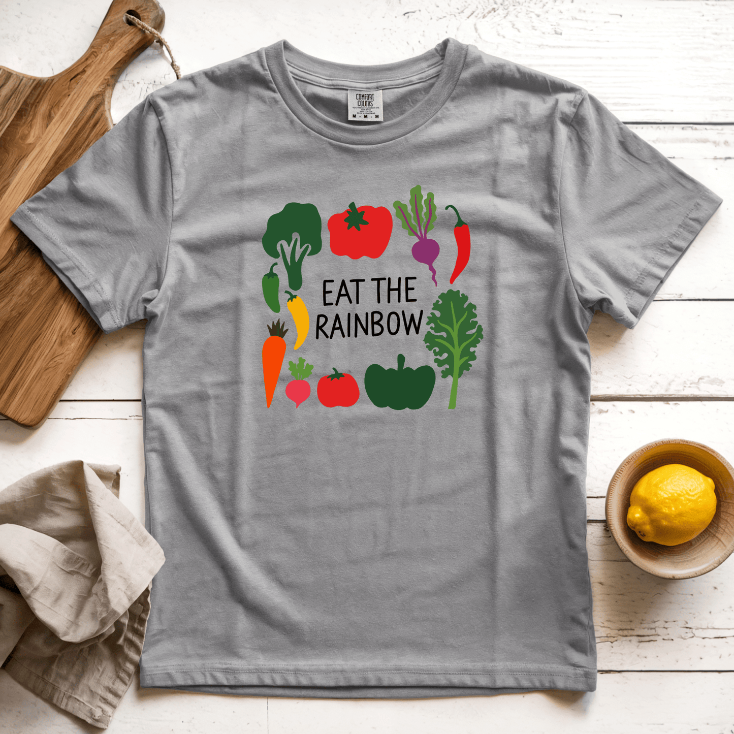 T-Shirts Grey / S Eat the Rainbow