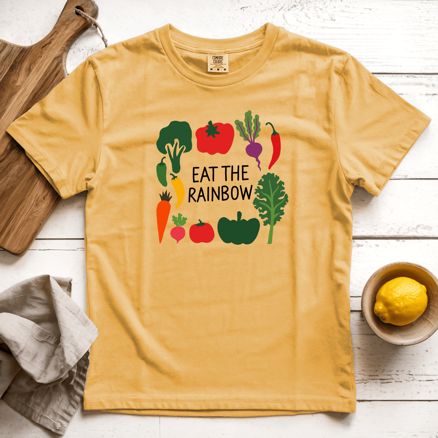 T-Shirts Mustard / S Eat the Rainbow