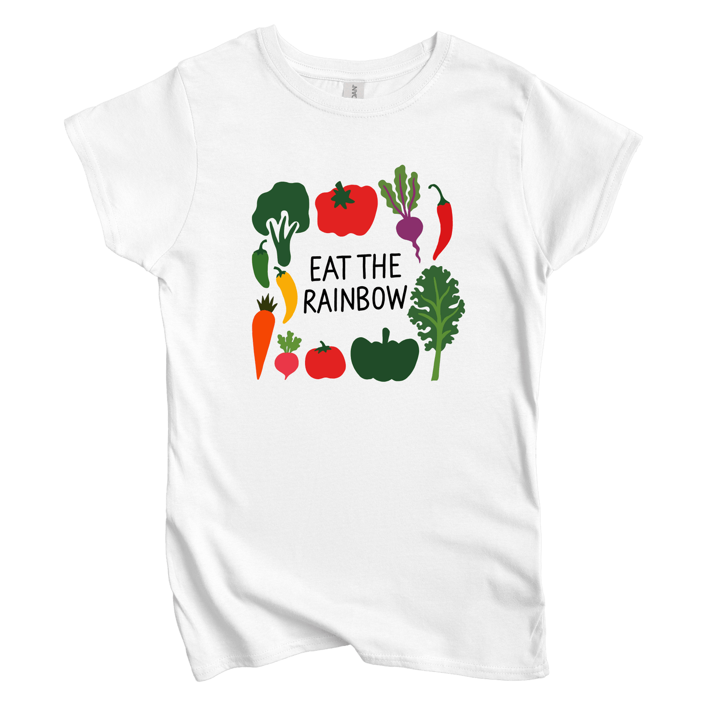 T-Shirt S / White Eat the Rainbow Women's Tee