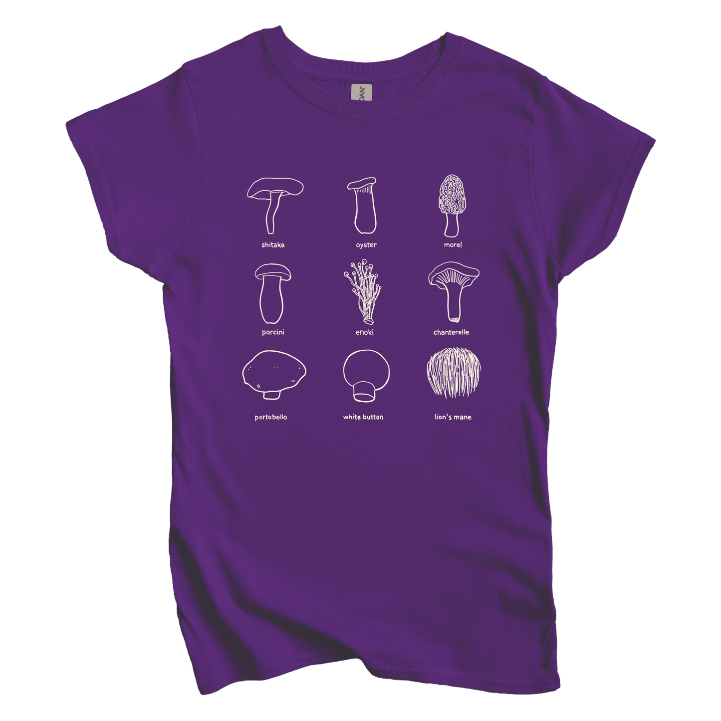 T-Shirt L / Purple Edible Mushrooms Women's Tee