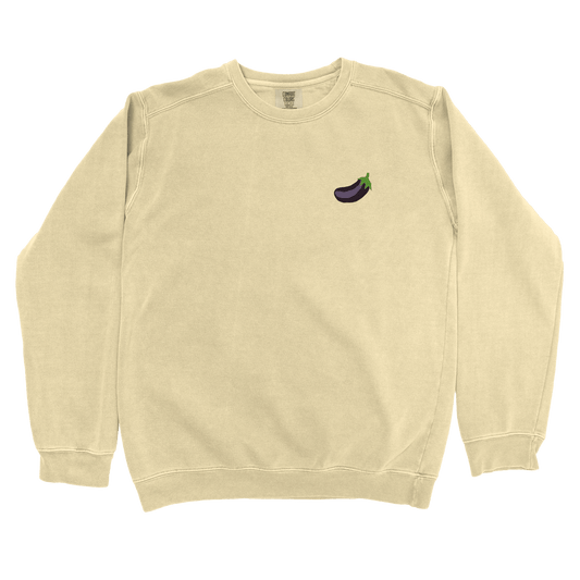 Sweatshirt Butter / S Eggplant Left Chest Sweatshirt