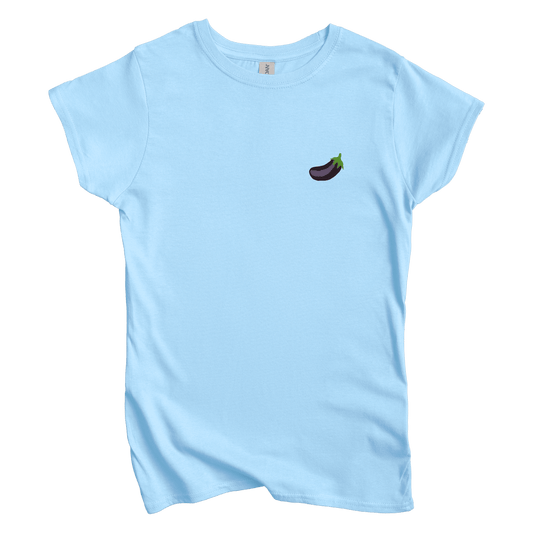 T-Shirt S / Light Blue Eggplant Left Chest Women's Tee