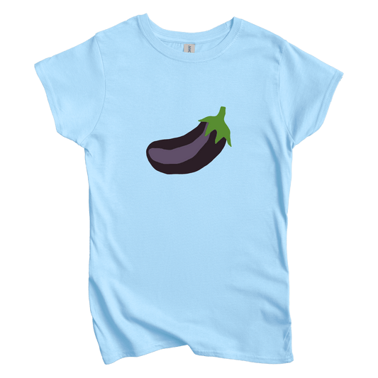 T-Shirt S / Light Blue Eggplant Women's Tee