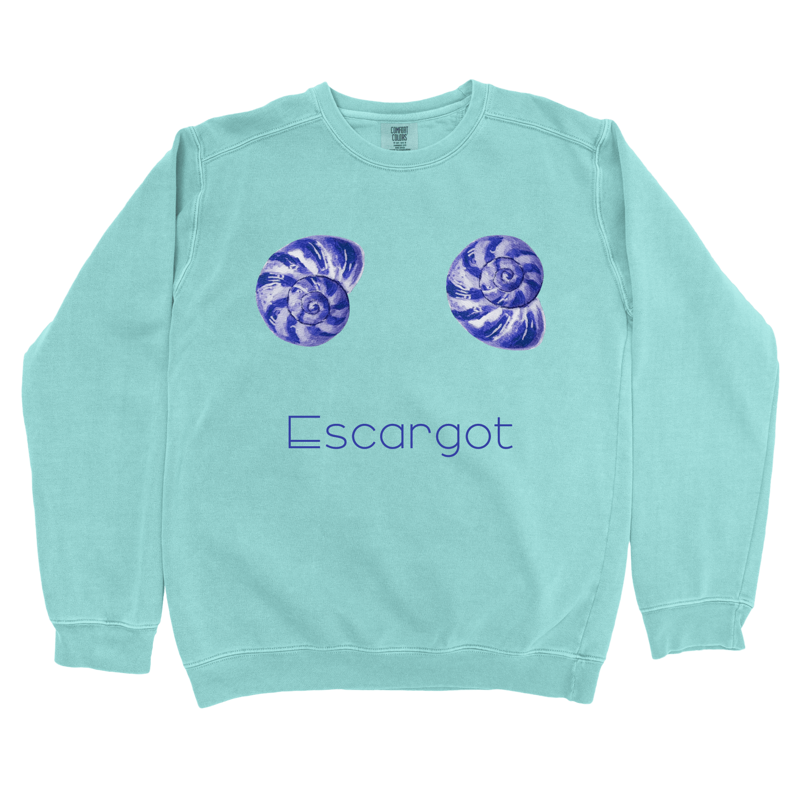 Sweatshirt Chalky Mint / S Escargot: LaeMab Sweatshirt