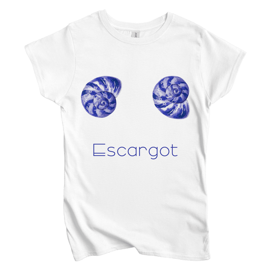 T-Shirt S / White Escargot: LaeMab Women's Tee