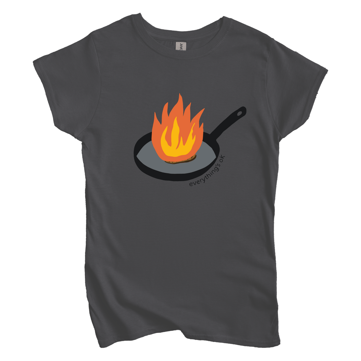 T-Shirt M / Charcoal Everything’s Ok Women's Tee