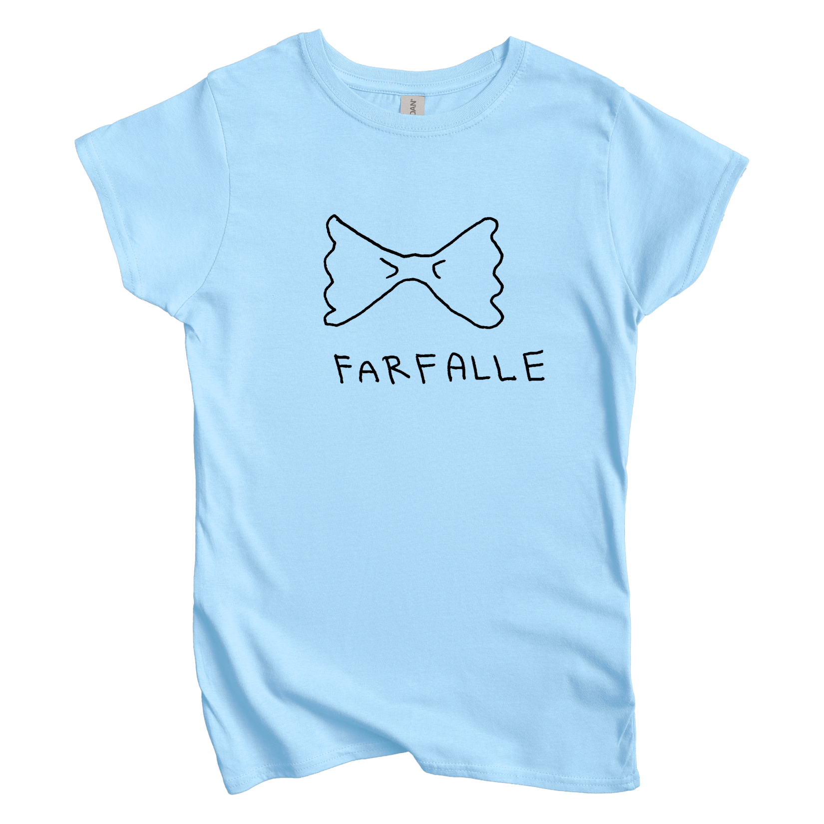 T-Shirt S / Light Blue Farfelle: Longoland Women's Tee