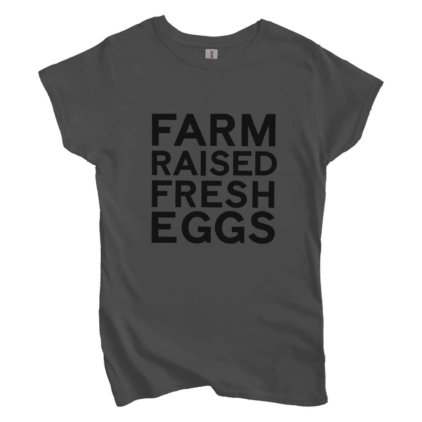 T-Shirt M / Charcoal Farm Raised Fresh Eggs Women's Tee