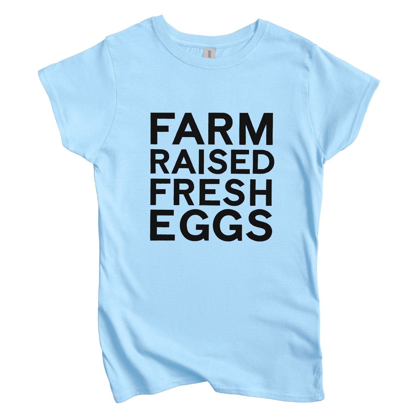 T-Shirt S / Light Blue Farm Raised Fresh Eggs Women's Tee