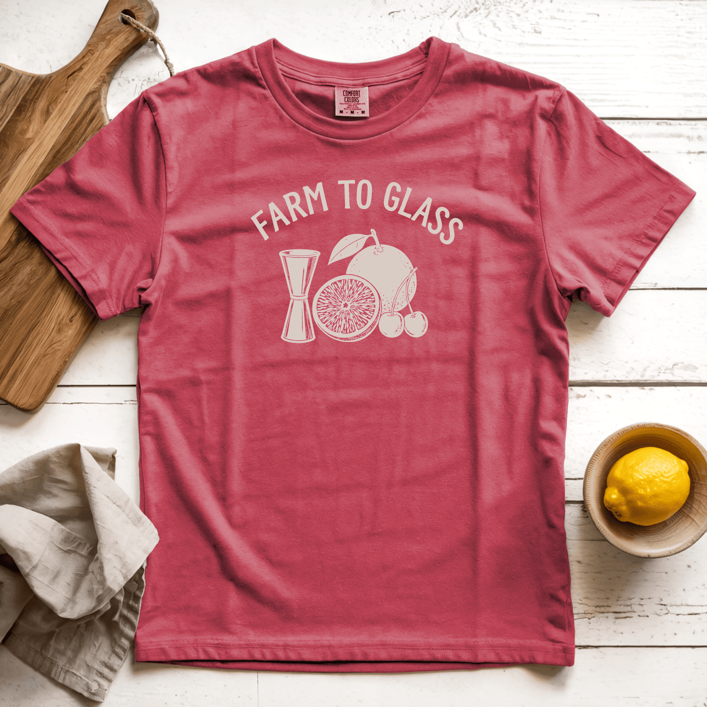 T-Shirts Crimson / S Farm to Glass