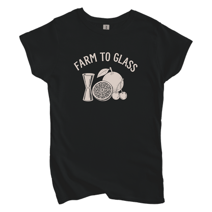 T-Shirts S / Black Farm to Glass Women's Tee