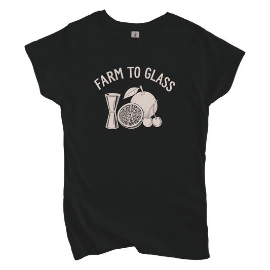 T-Shirts S / Black Farm to Glass Women's Tee