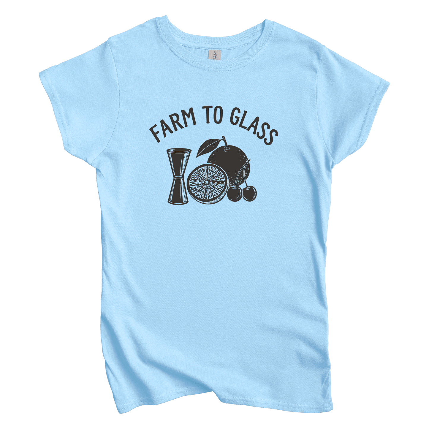 T-Shirts S / Light Blue Farm to Glass Women's Tee