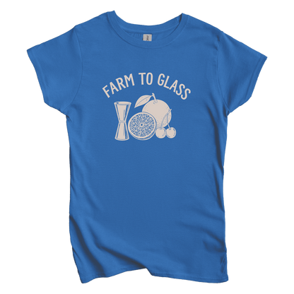 T-Shirts S / Royal Farm to Glass Women's Tee