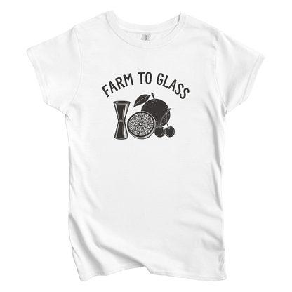 T-Shirts S / White Farm to Glass Women's Tee