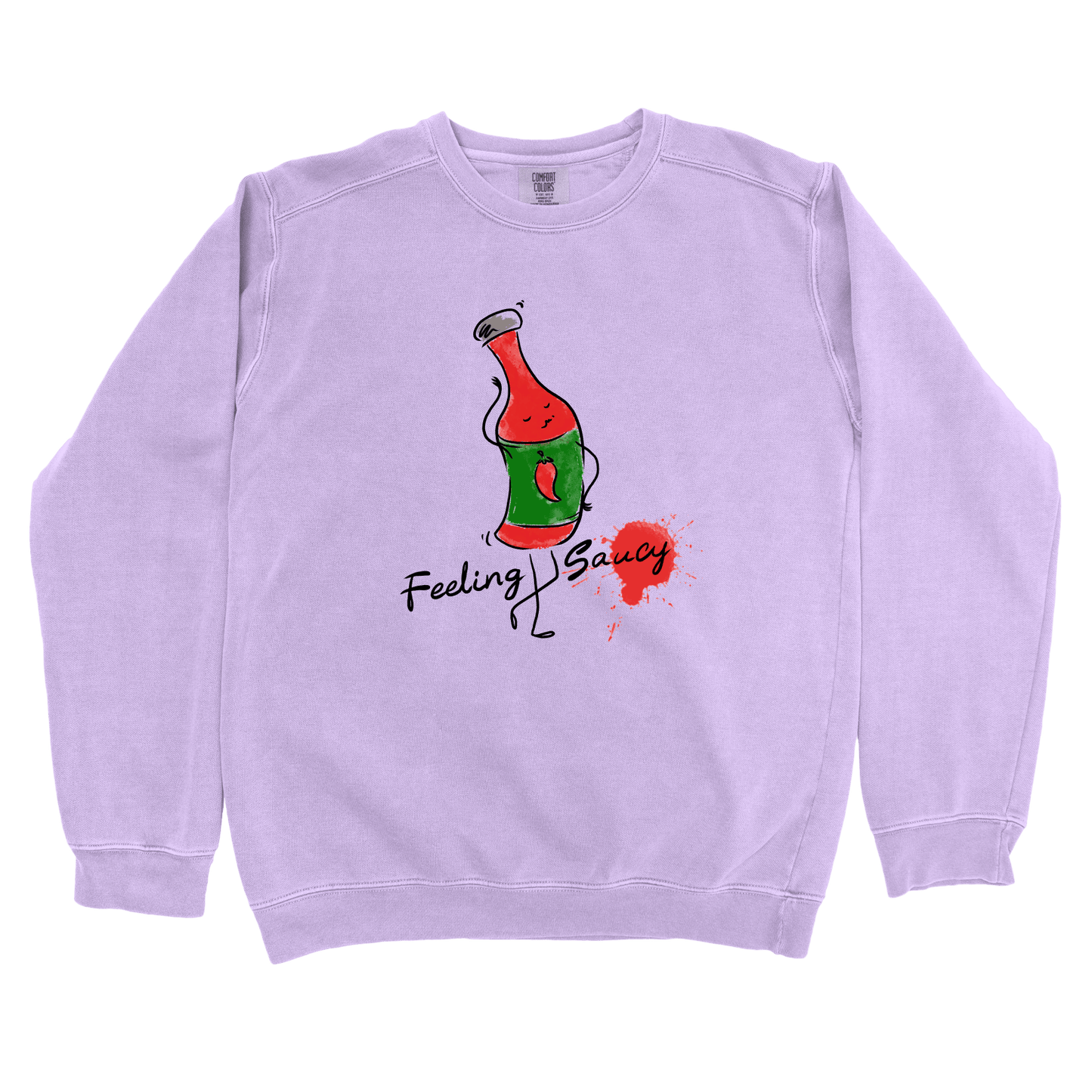 Sweatshirt Orchid / S Feeling Saucy: Micro Barbi Sweatshirt