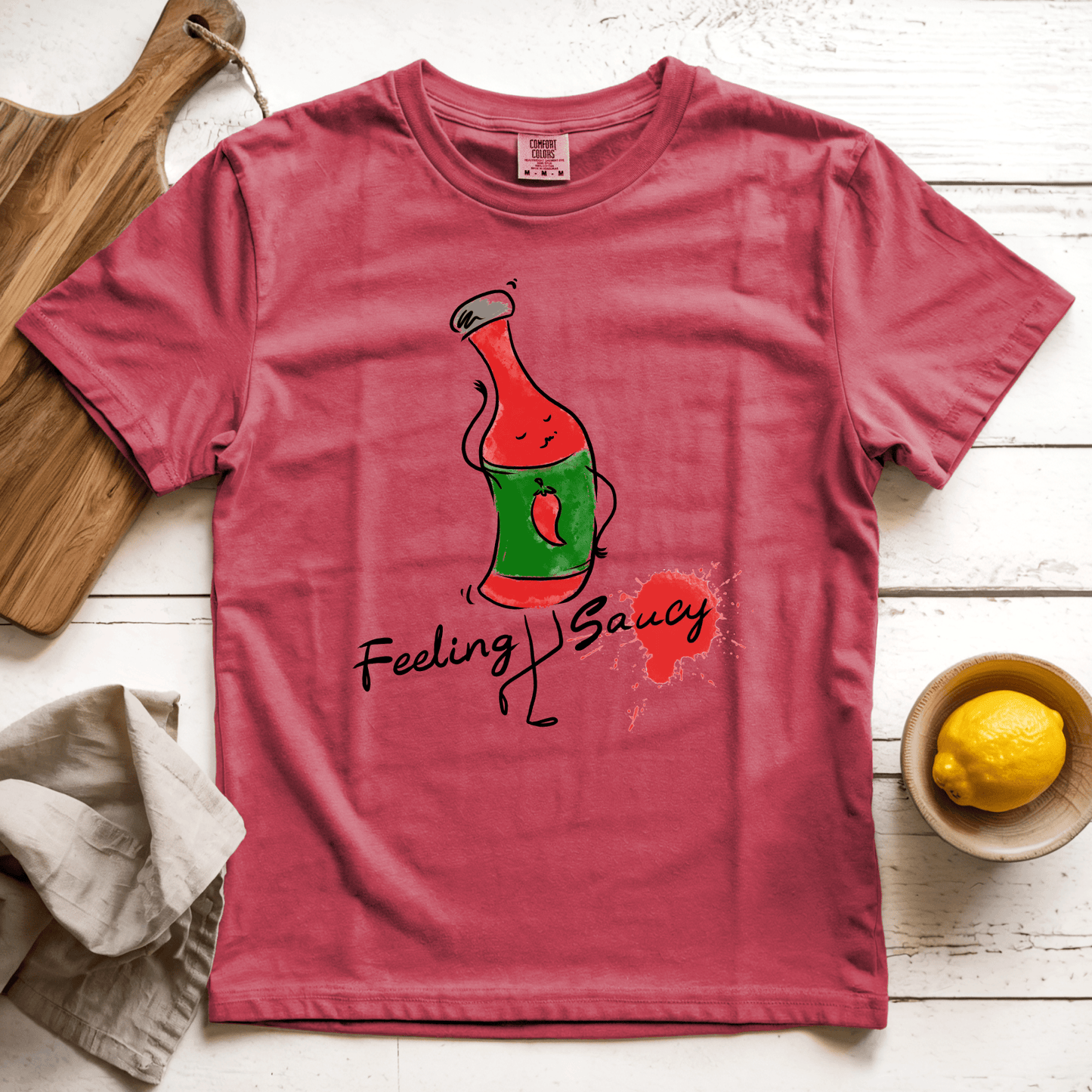 T-Shirt Crimson / S Feeling Saucy: Micro Barbi