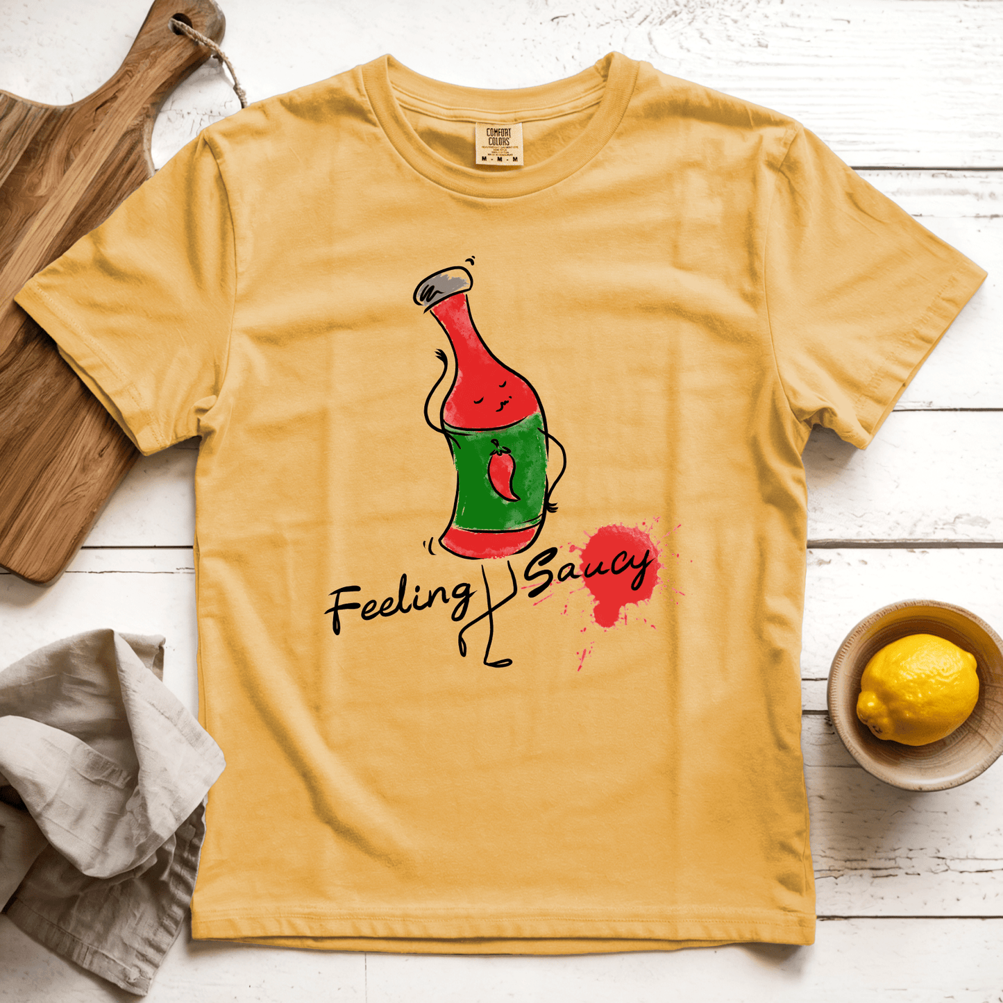 T-Shirt Mustard / S Feeling Saucy: Micro Barbi