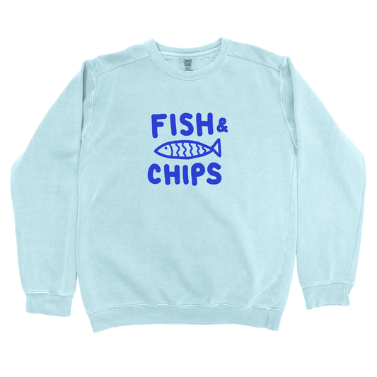 Sweatshirt Chambray / S Fish & Chips: Longoland Sweatshirt
