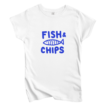 T-Shirt S / White Fish & Chips: Longoland Women's Tee