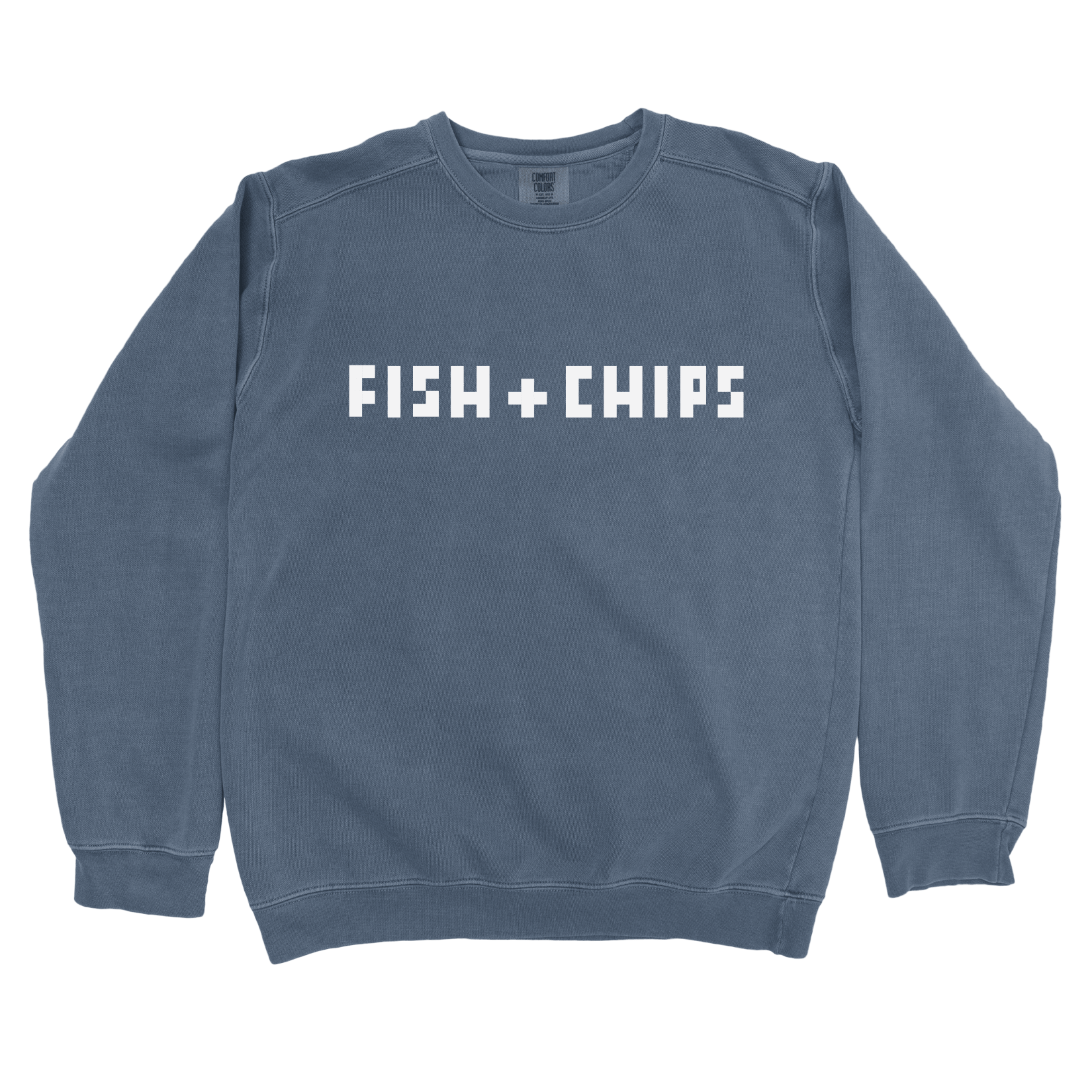 Sweatshirt Denim / S Fish + Chips Sweatshirt