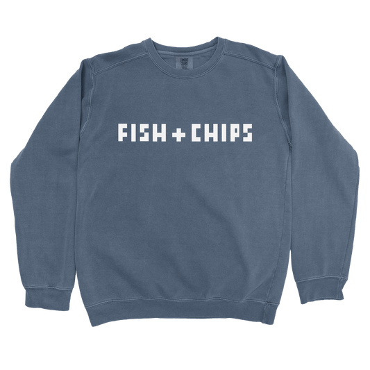 Sweatshirt Denim / S Fish + Chips Sweatshirt