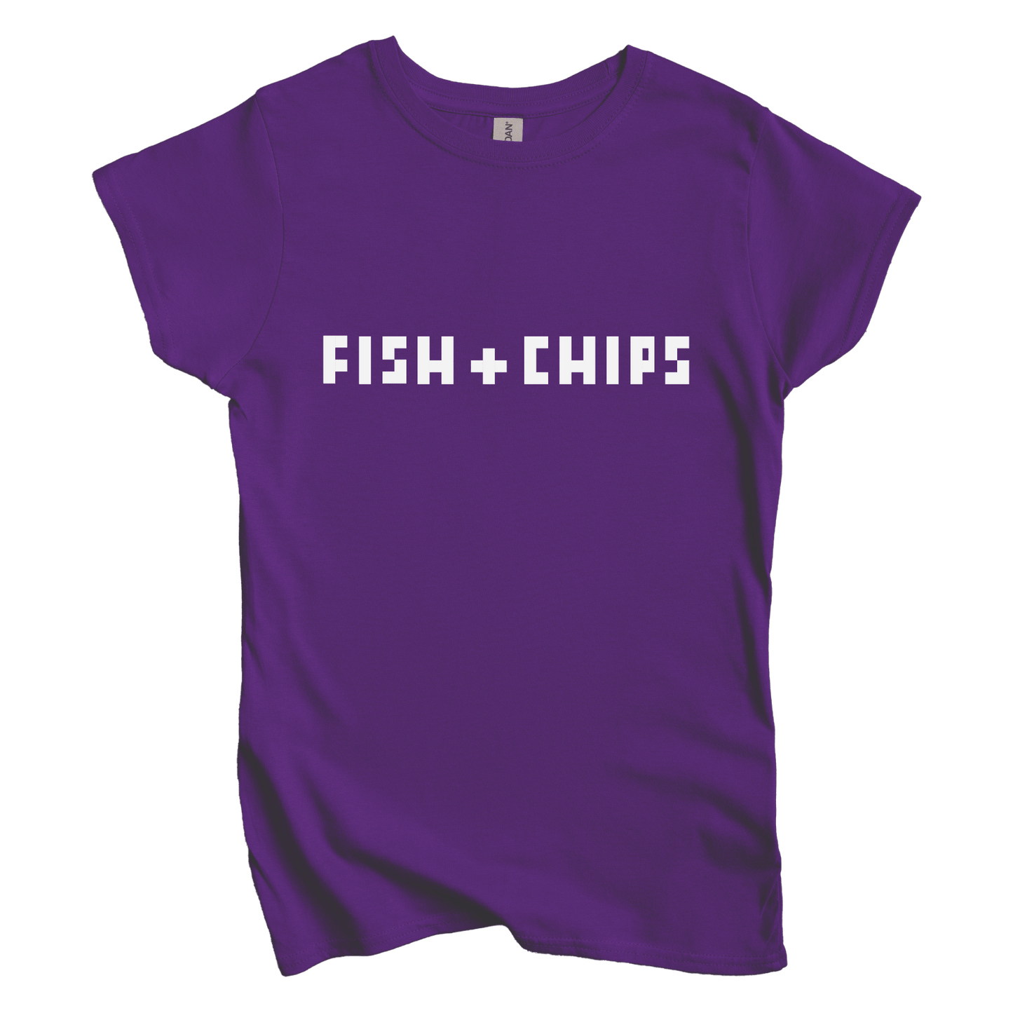 T-Shirt L / Purple Fish + Chips Women's Tee