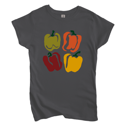 T-Shirt M / Charcoal Four Peppers Women's Tee