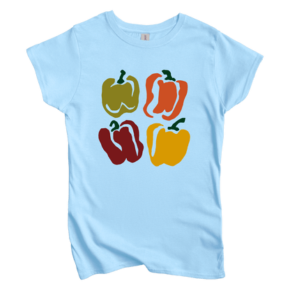 T-Shirt S / Light Blue Four Peppers Women's Tee