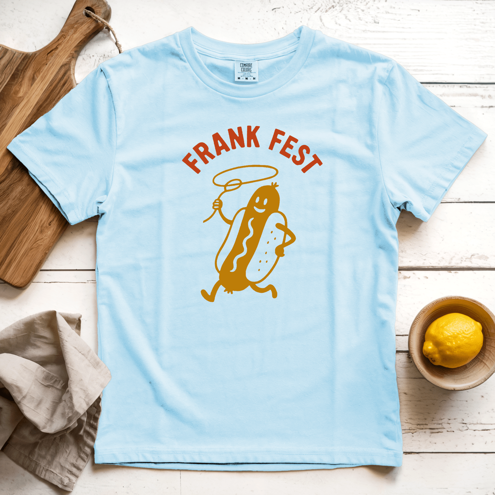 T-Shirt Chambray / S Frank Fest