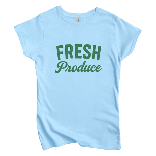 T-Shirt S / Light Blue Fresh Produce Women's Tee