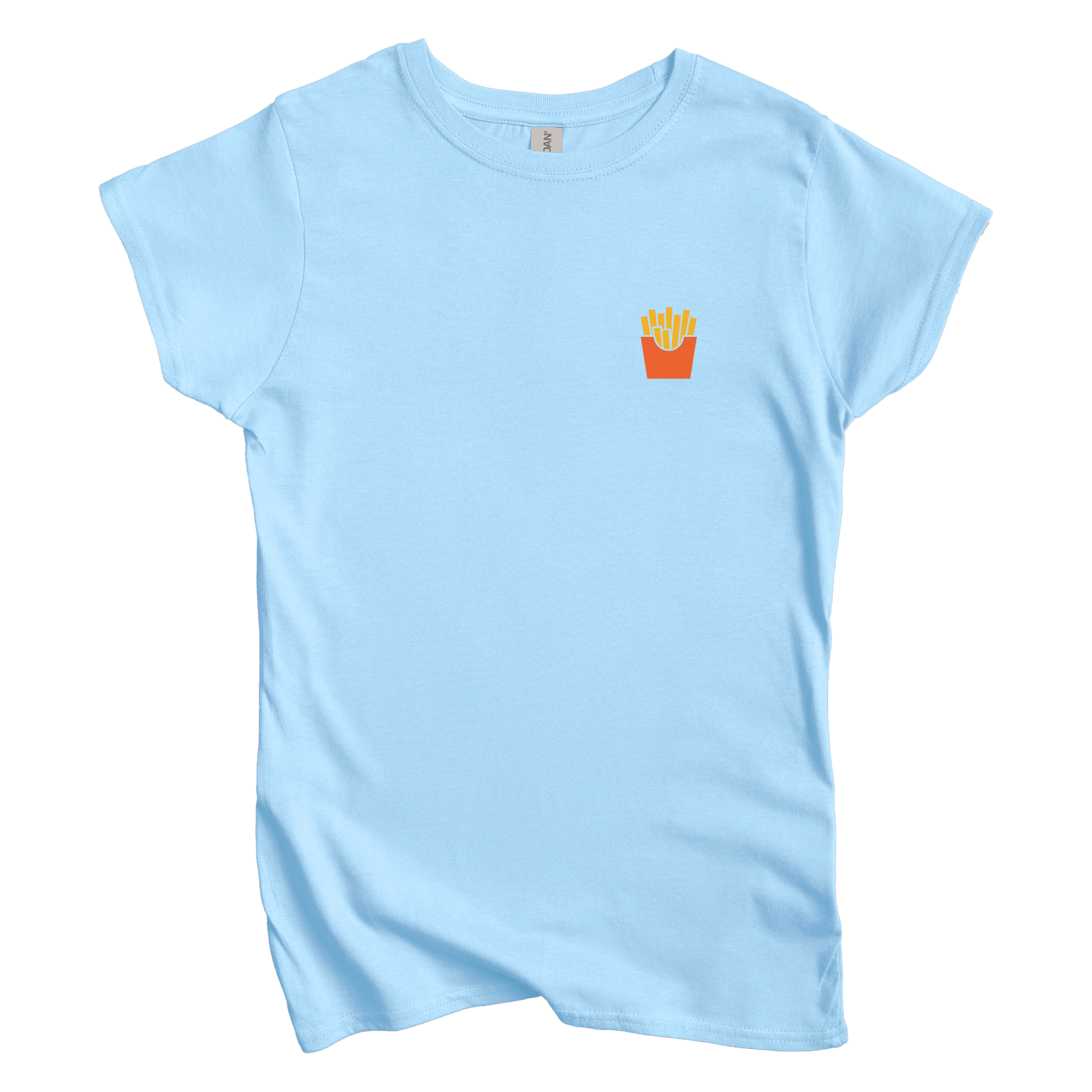 T-Shirt S / Light Blue Fries Left Chest Women's Tee