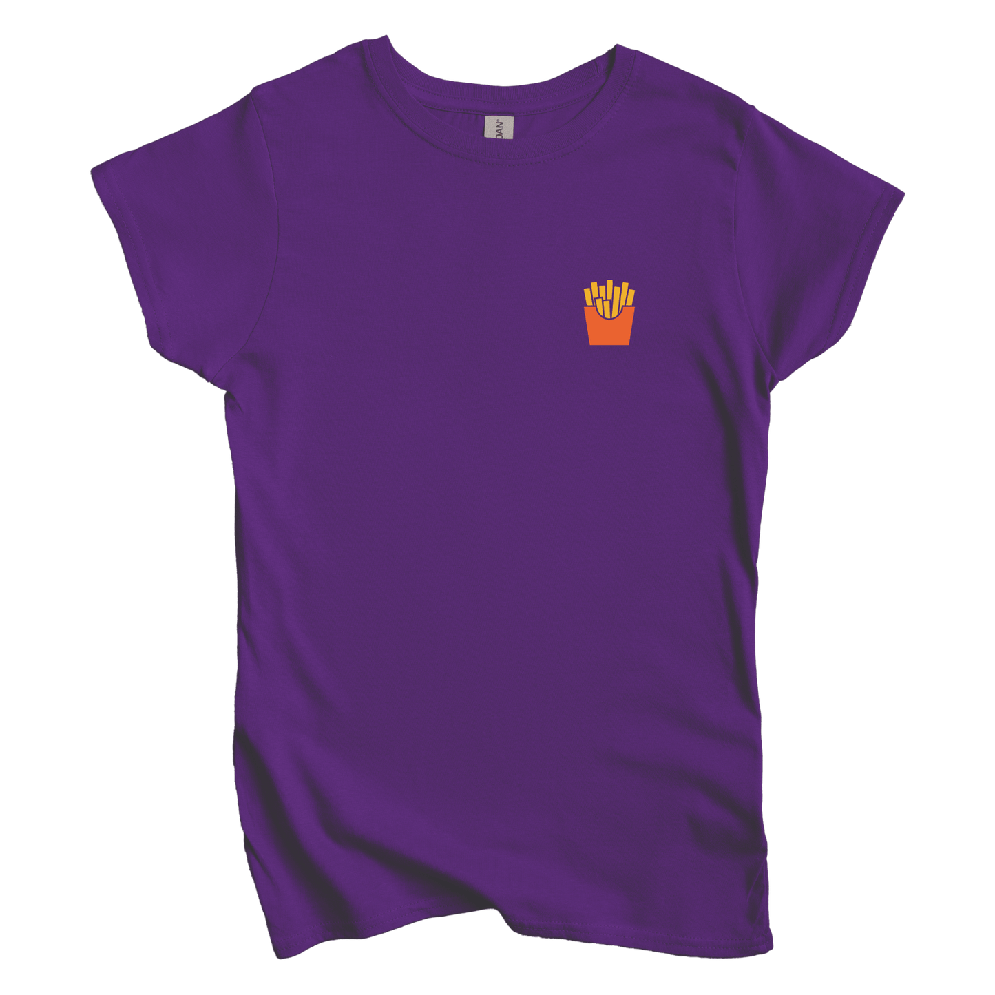 T-Shirt XL / Purple Fries Left Chest Women's Tee