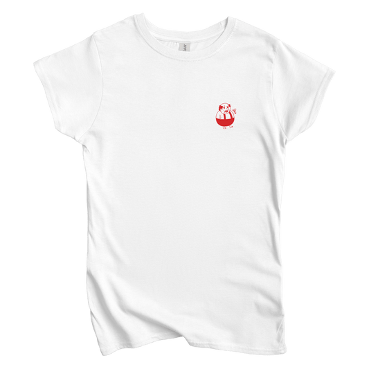 T-Shirts S / White Full & Happy Left Chest: Sae Karepe Women's Tee