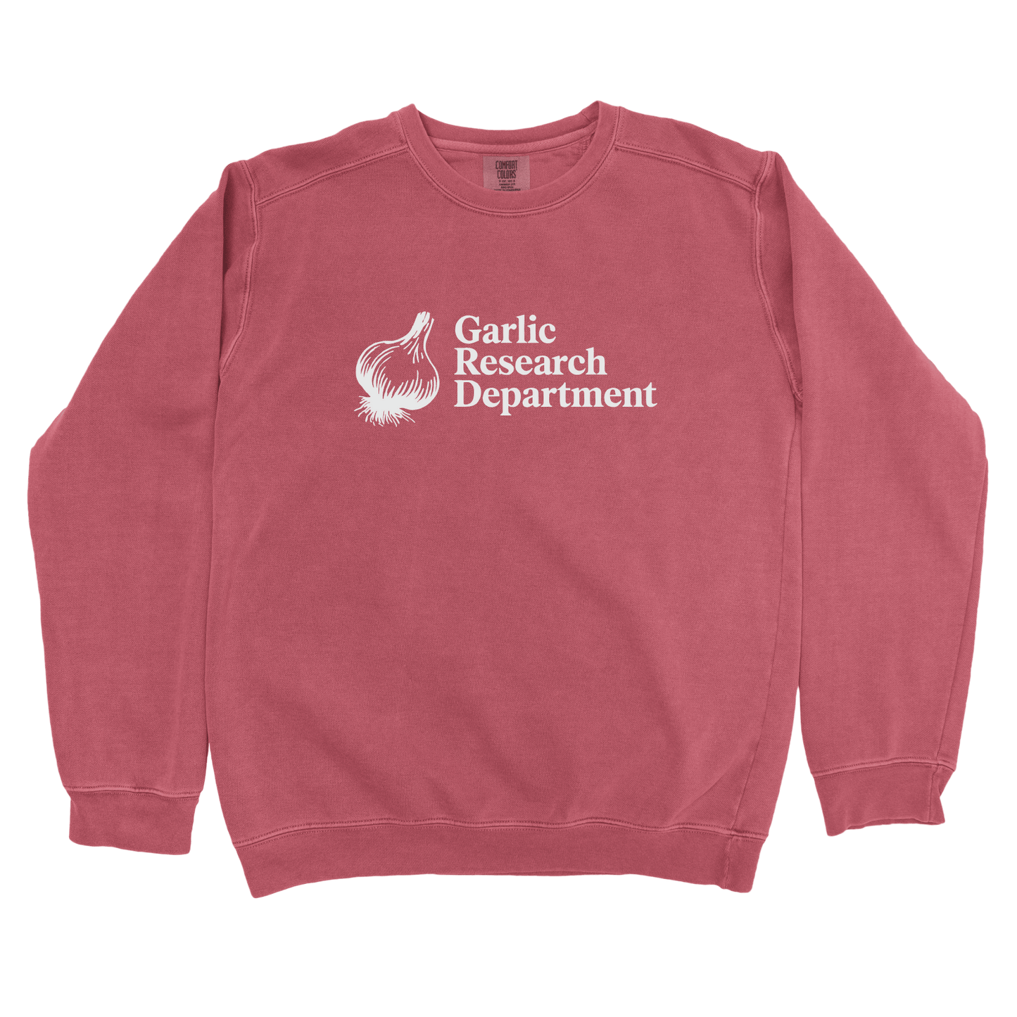 Sweatshirt Crimson / S Garlic Research Department Sweatshirt